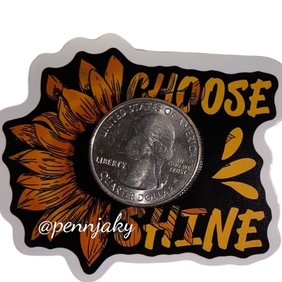 SUNFLOWER lovers sticker for water bottles laptops cards crafts cp case BE BRAVE - Picture 13 of 14